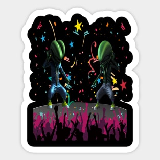Alien Hip Hop 03 Sticker